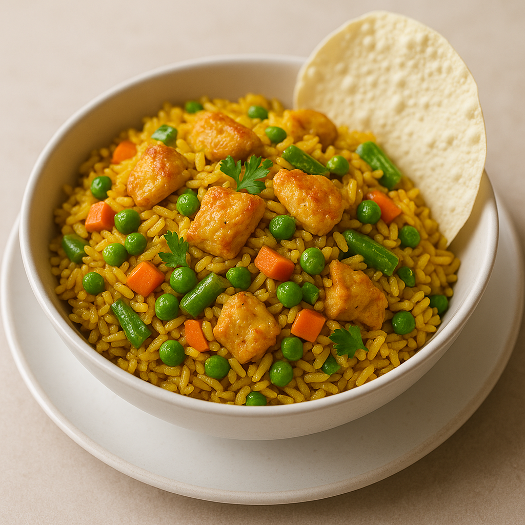 Curry Stir Fried Rice (Veg or Chicken)