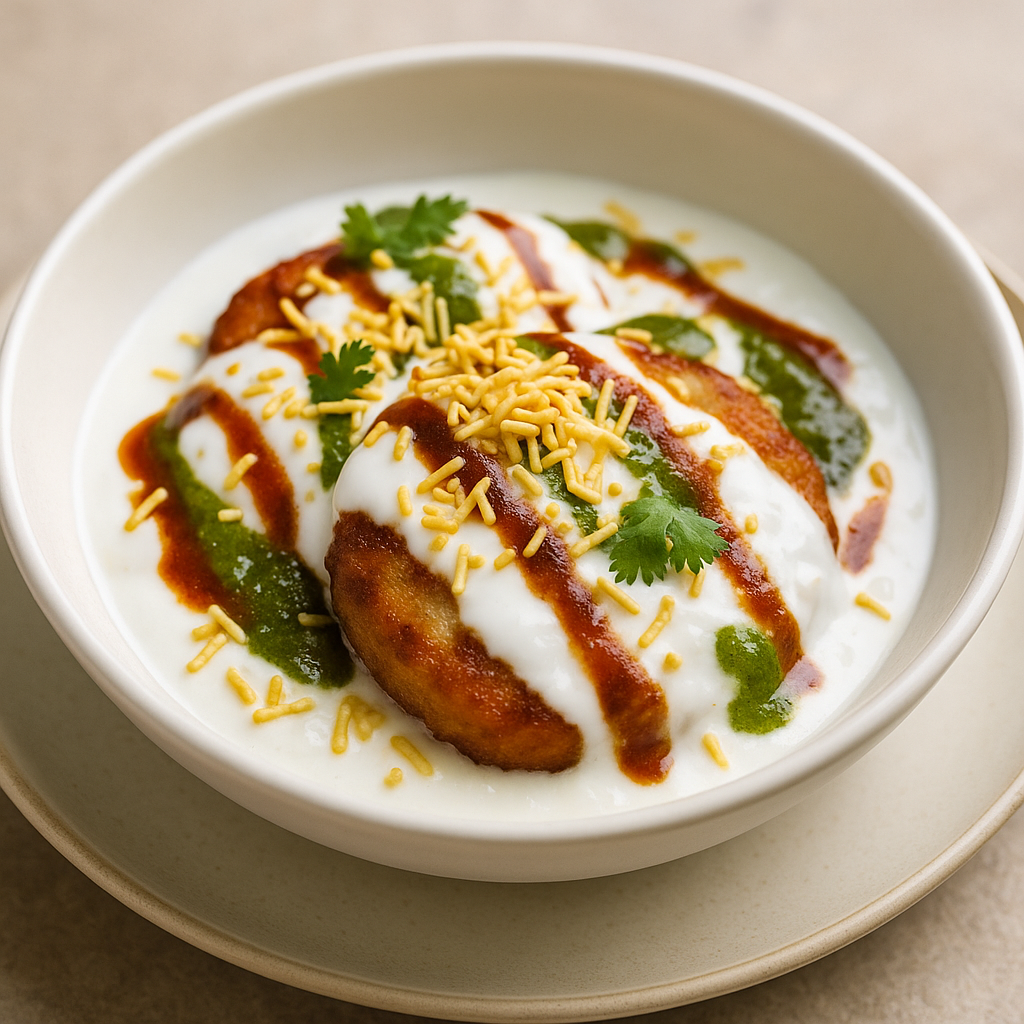 Dahi Aloo Tikki Chaat