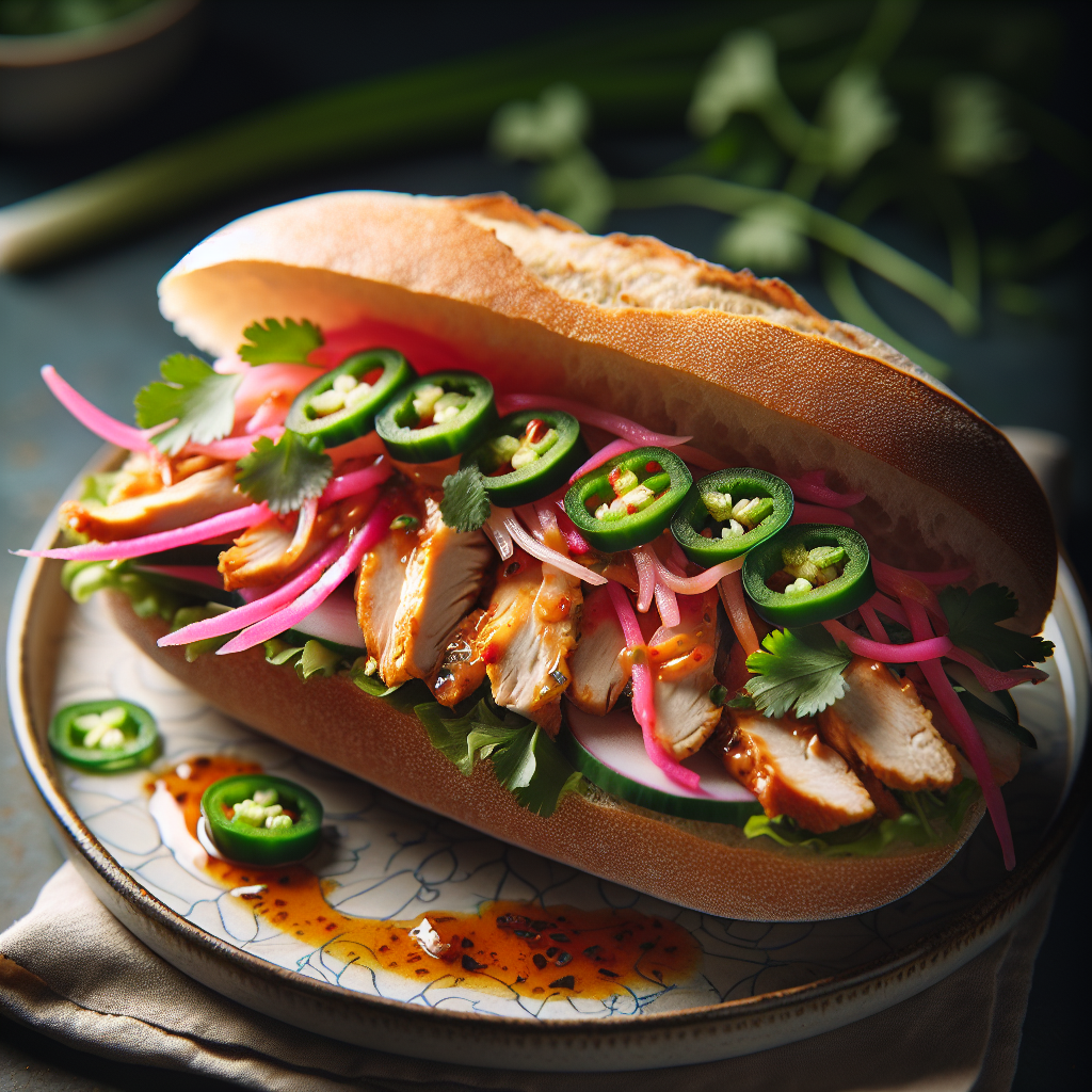 Ginger Chicken Banh Mi