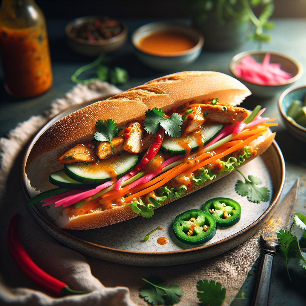 Ginger Chicken Banh Mi
