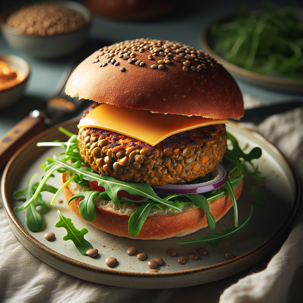 Lentil Veggie Burger