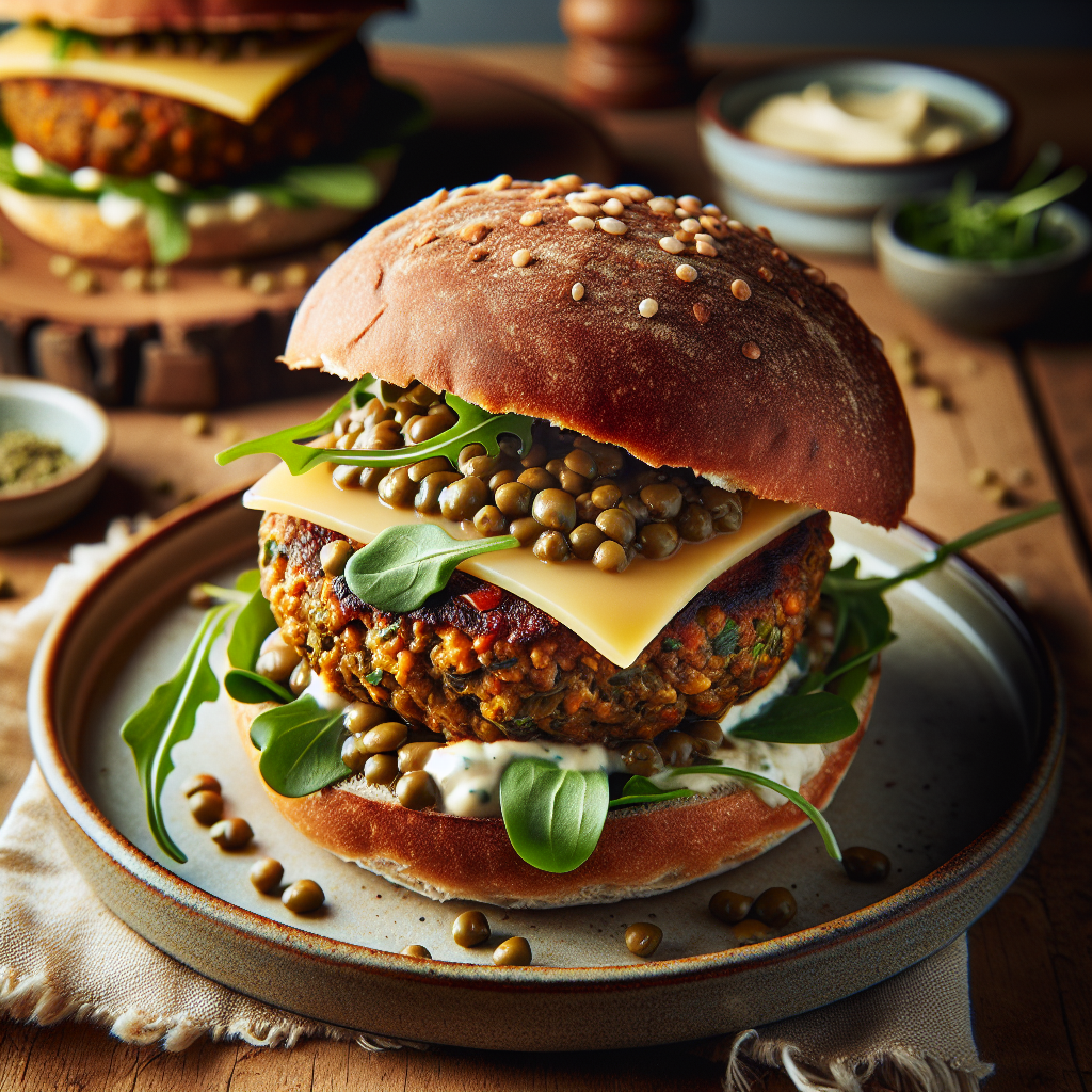 Lentil Veggie Burger