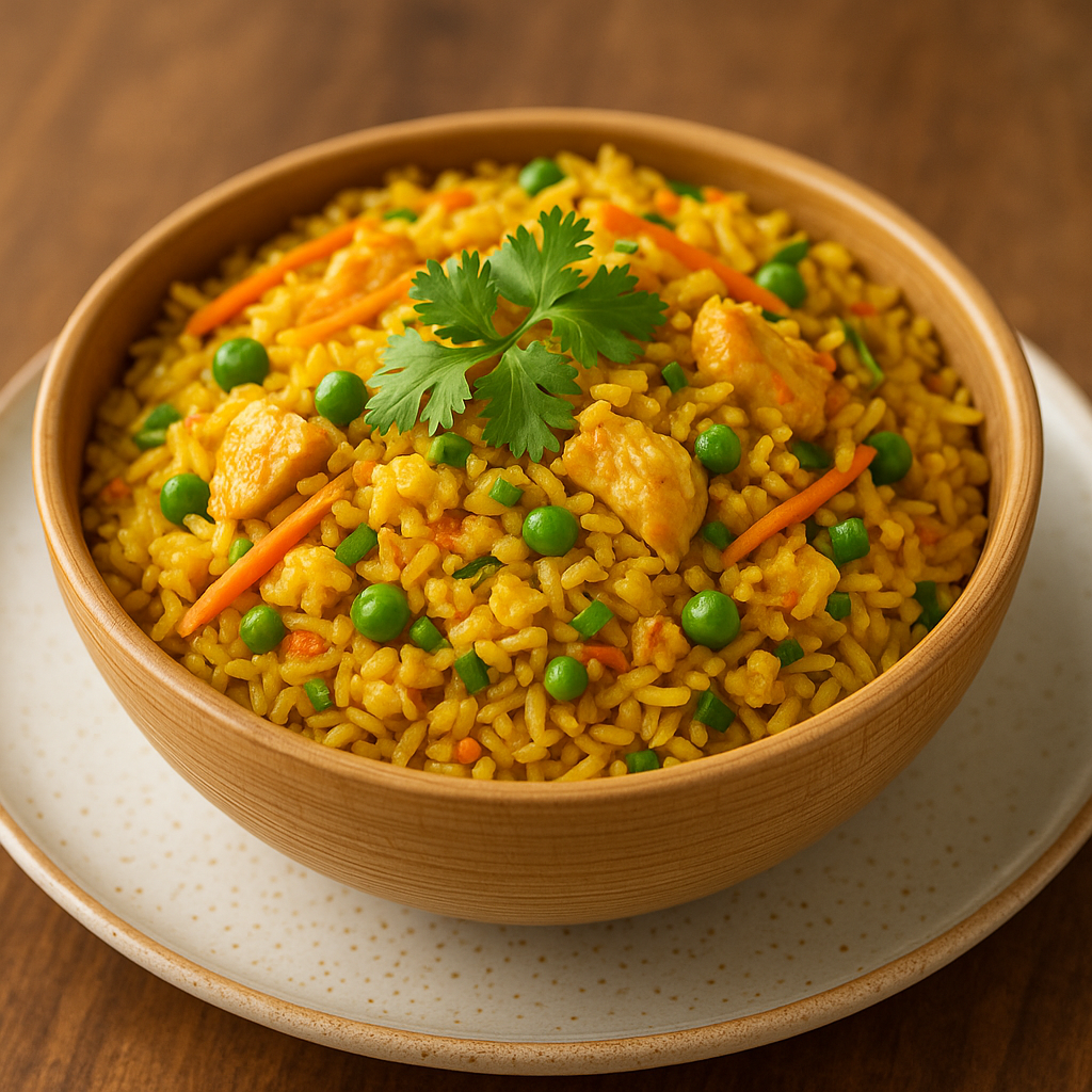 Singapore Fried Rice (Veg or Chicken)