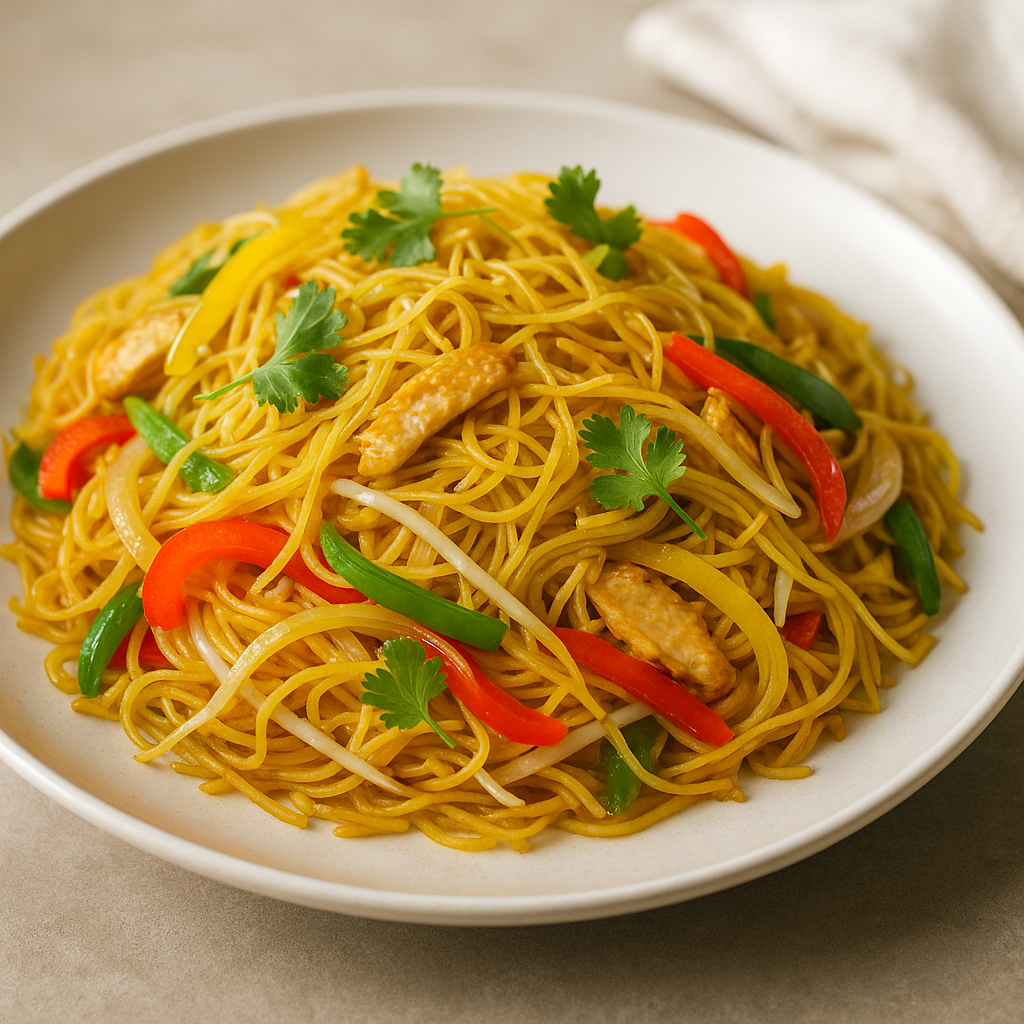 Singapore Noodles (Veg or Chicken)